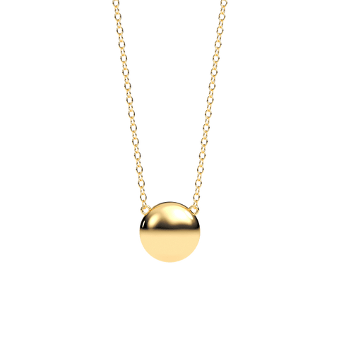 Sphere Pendant Necklace in Gold