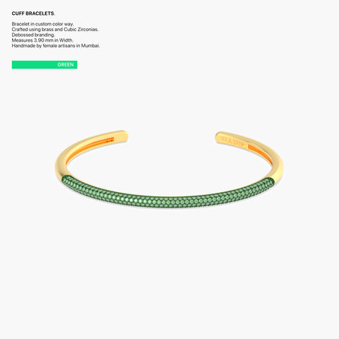 Cuff Bracelet in Green