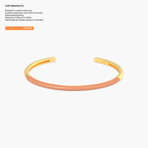 Cuff Bracelet in Orange