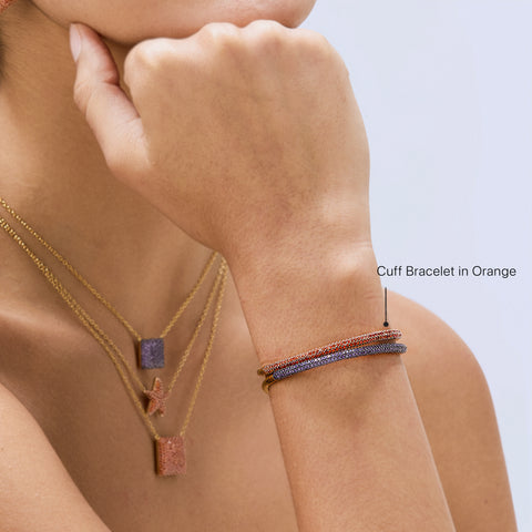 Cuff Bracelet in Orange