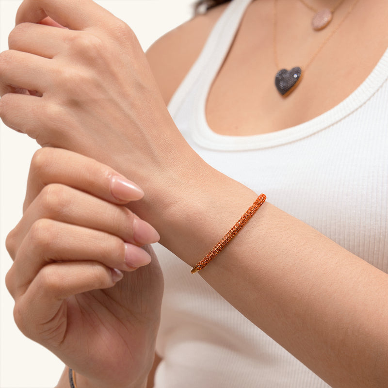 Cuff Bracelet in Orange