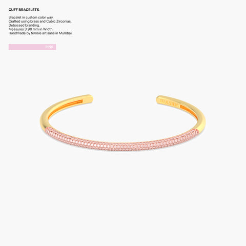Cuff Bracelet in Pink
