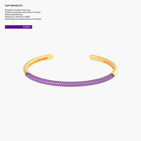 Cuff Bracelet in Purple