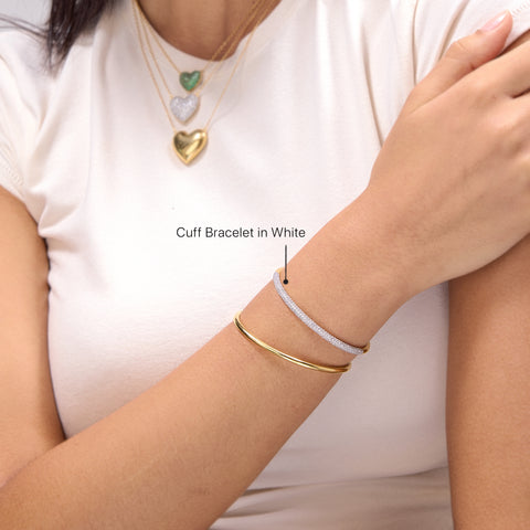 Cuff Bracelet in White