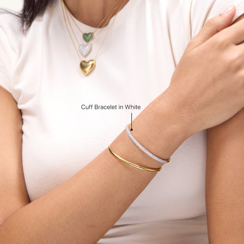 Cuff Bracelet in White