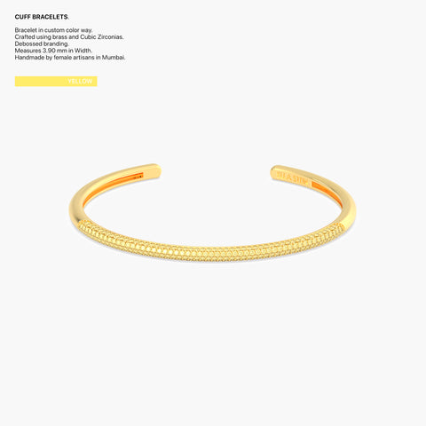 Cuff Bracelet in Yellow