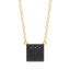 Cube Pendant Necklace in Black