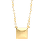Cube Pendant Necklace in Gold