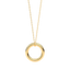 Full Circle Pendant Necklace in Gold