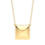 Cube Pendant Necklace in Gold