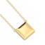 Cube Pendant Necklace in Gold