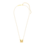 Cube Pendant Necklace in Gold