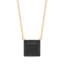 Cube Pendant Necklace in Black
