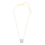 Cube Pendant Necklace in White