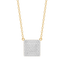 Cube Pendant Necklace in White