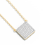 Cube Pendant Necklace in White