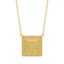 Cube Pendant Necklace in Yellow