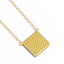 Cube Pendant Necklace in Yellow