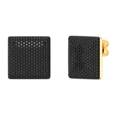 Cube Studs in Black