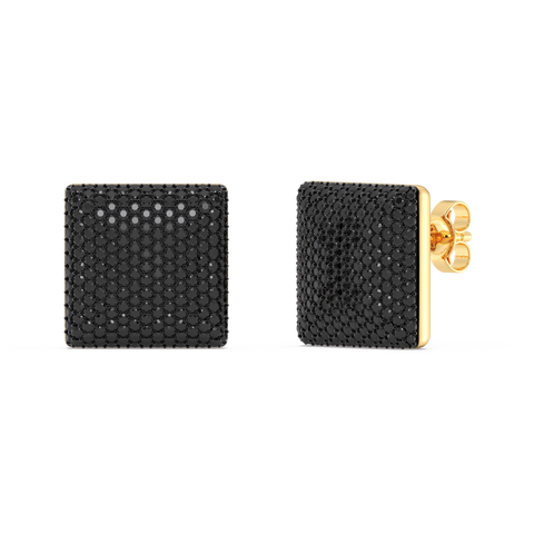 Cube Studs in Black