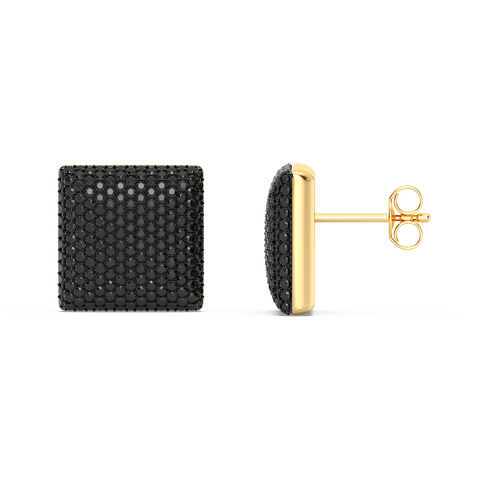 Cube Studs in Black
