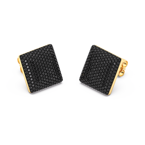 Cube Studs in Black