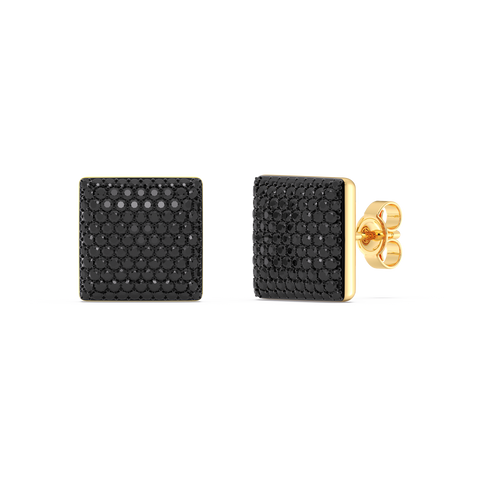 Cube Studs in Black