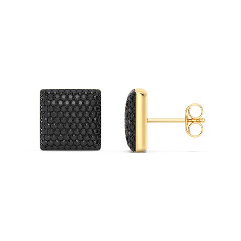 Cube Studs in Black
