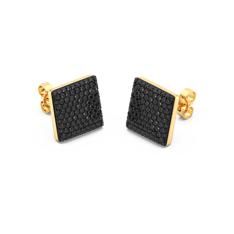 Cube Studs in Black