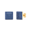 Cube Studs in Blue