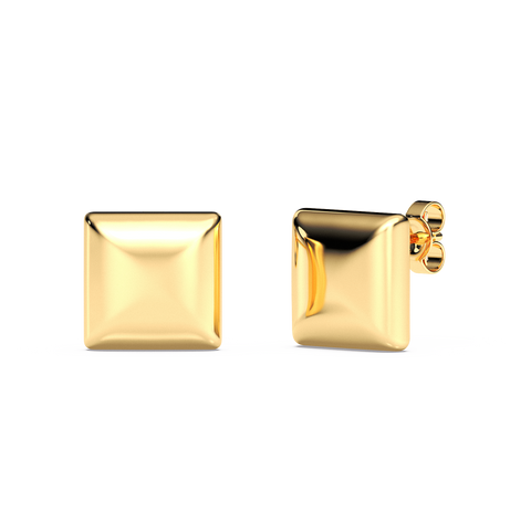 Cube Studs in Gold