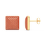 Cube Studs in Orange