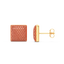 Cube Studs in Orange