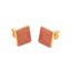 Cube Studs in Orange