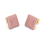 Cube Studs in Pink