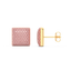 Cube Studs in Pink