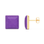 Cube Studs in Purple