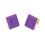 Cube Studs in Purple