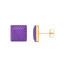 Cube Studs in Purple