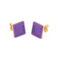 Cube Studs in Purple