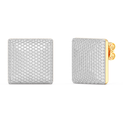 Cube Studs in White