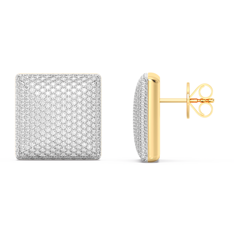 Cube Studs in White