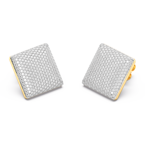 Cube Studs in White