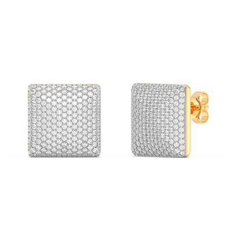 Cube Studs in White
