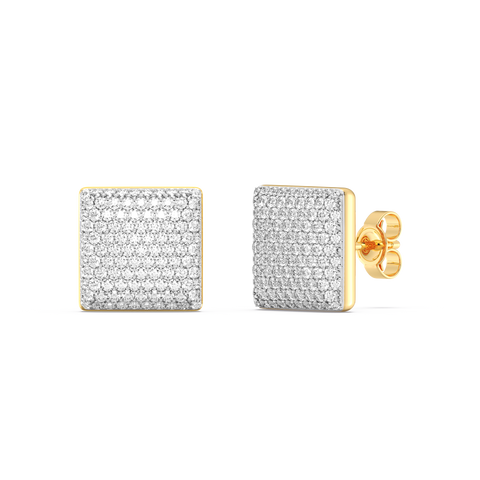 Cube Studs in White