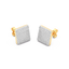 Cube Studs in White