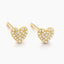 Dome Heart Stud Earrings