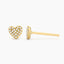 Dome Heart Stud Earrings