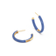 Hoop Earrings in Blue