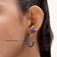 Hoop Earrings in Blue